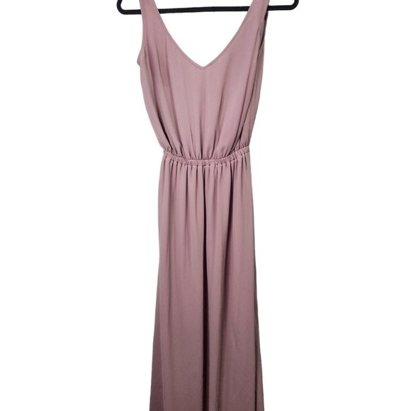 Show Me Your MuMu Kendall Maxi Dress Size Small Womens Antique Rose Low Back - Picture 2 of 6